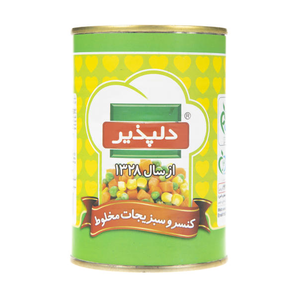 کنسرو سبزیجات مخلوط 420 گرم دلپذیر - کنسرو سبزیجات مخلوط 420 گرم دلپذیر