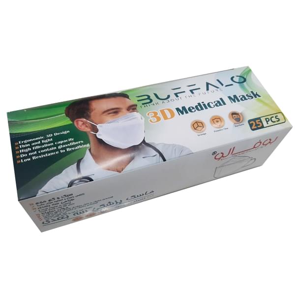 ماسک تنفسی 3 بعدی 25 عددی بوفالو BUFFALO - ماسک تنفسی 3 بعدی 25 عددی بوفالو BUFFALO