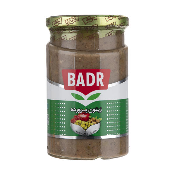 ترشی زیتون پرورده شیشه 610 گرم بدر - ترشی زیتون پرورده شیشه 610 گرم بدر