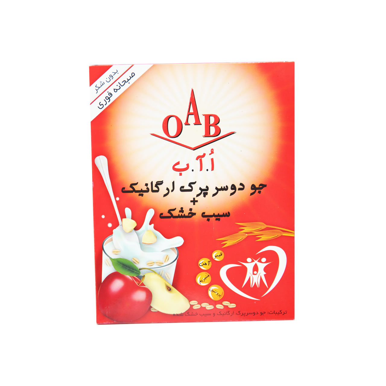 جو دوسر پرک اورگانیک همراه سیب خشک OAB - جو دوسر پرک اورگانیک همراه سیب خشک OAB