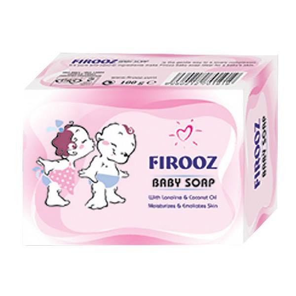 صابون بچه 100 گرم حاوی روغن نارگیل فیروز - صابون بچه 100 گرم حاوی روغن نارگیل فیروز