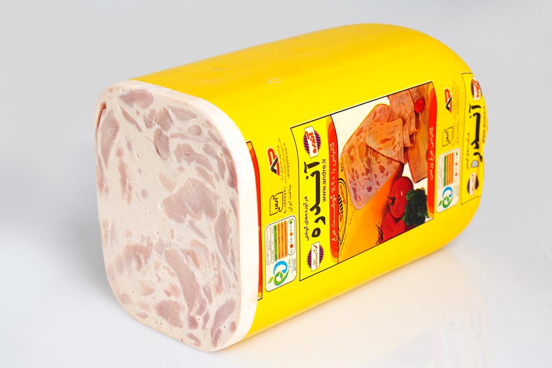 کالباس ژامبون مرغ 90% آندره 250 گرم - مقدار 250 گرم کالباس ژامبون مرغ 90 درصد آندره