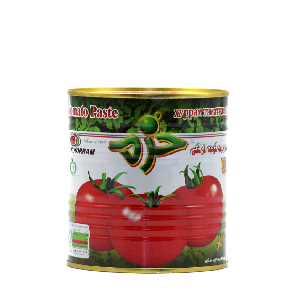 کنسرو رب گوجه فرنگی 800 گرم خرم - کنسرو گوجه فرنگی 800 گرم خرم