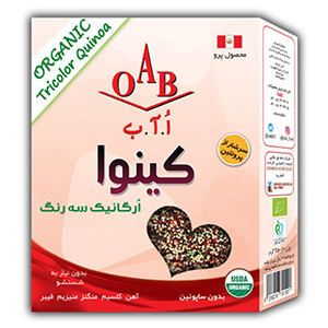 کینوا ارگانیک سه رنگ 250 گرم OAB - کینوا ارگانیک سه رنگ 250 گرم OAB