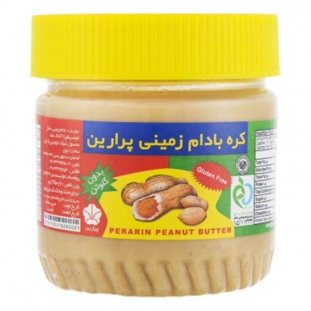 کره بادام زمینی بدون گلوتن 250 گرم پرارین - کره بادام زمینی بدون گلوتن 250 گرم پرارین