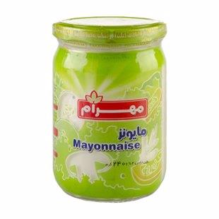 سس مایونز شیشه 240 گرمی مهرام - سس مایونز شیشه 240 گرمی مهرام