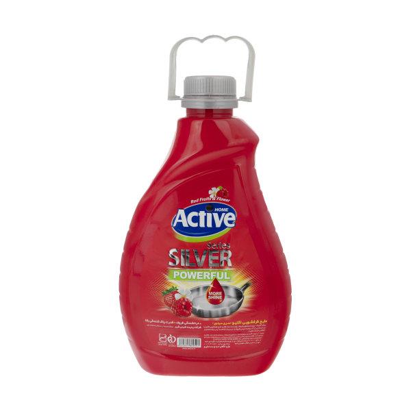 مایع ظرفشویی سیلور قرمز 2 لیتری اکتیو Active - مایع ظرفشویی سیلور قرمز اکتیو مقدار 2000 گرمی