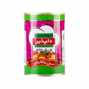 کنسرو سس ماکارونی با سویا 400 گرمی دلپذیر - کنسرو سس ماکارونی با سویا 400 گرمی دلپذیر