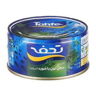 کنسرو تن ماهی با شوید 180g تحفه - کنسرو تن ماهی با شوید 180g