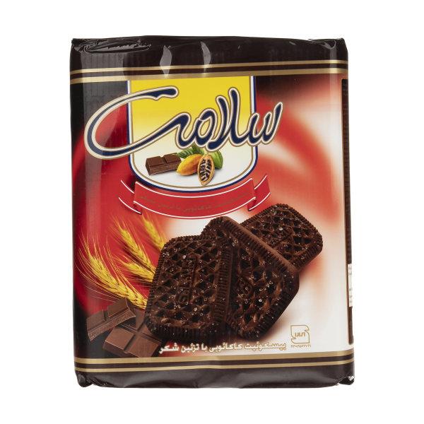 بیسکویت کاکائویی با تزیین شکر 120G سلامت - بیسکویت کاکائویی سلامت با تزئین شکر مقدار 1200 گرم