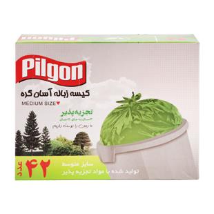 کیسه زباله آسان گره جعبه ای متوسط سبز پیلگون - کیسه زباله آسان گره شیت جعبه ای متوسط سبز پیلگون