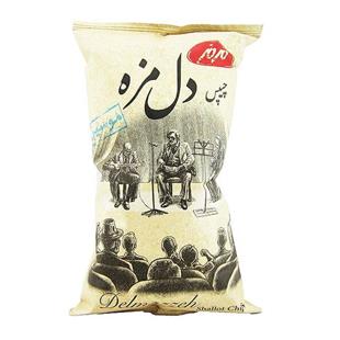 چیپس دل مزه موسیر100گرمی مزمز - چیپس دل مزه موسیر100گرمی مزمز