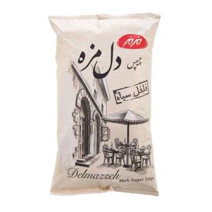 چیپس دل مزه فلفل سیاه 200 گرمی مزمز - چیپس دل مزه فلفل سیاه 200 گرمی مزمز
