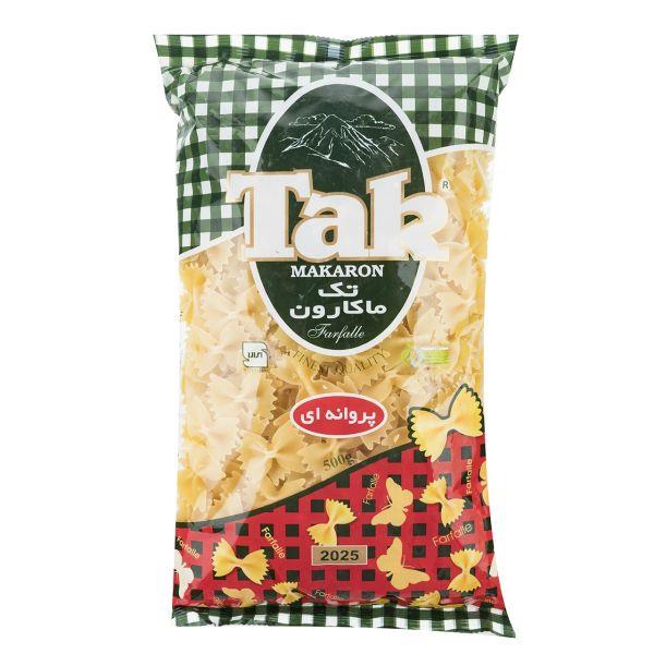 ماکارونی پروانه ای تک ماکارون 500g - ماکارونی پروانه ای تک ماکارون مقدار 500 گرم