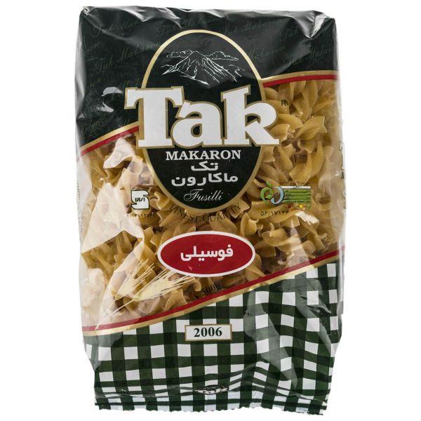 ماکارونی فوسیلی 900g تک ماکارون - ماکارونی فوسیلی تک ماکارون مقدار 500 گرمی