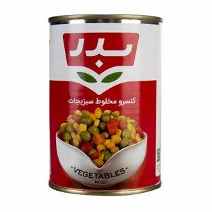 کنسرو مخلوط سبزیجات 430 گرم بدر - کنسرو مخلوط سبزیجات 430 گرم بدر