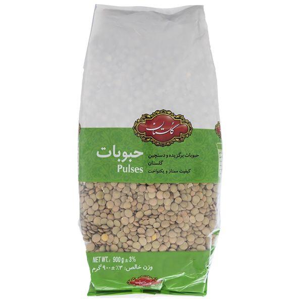 عدس سبز 900 گرم گلستان - عدس سبز 900 گرم گلستان