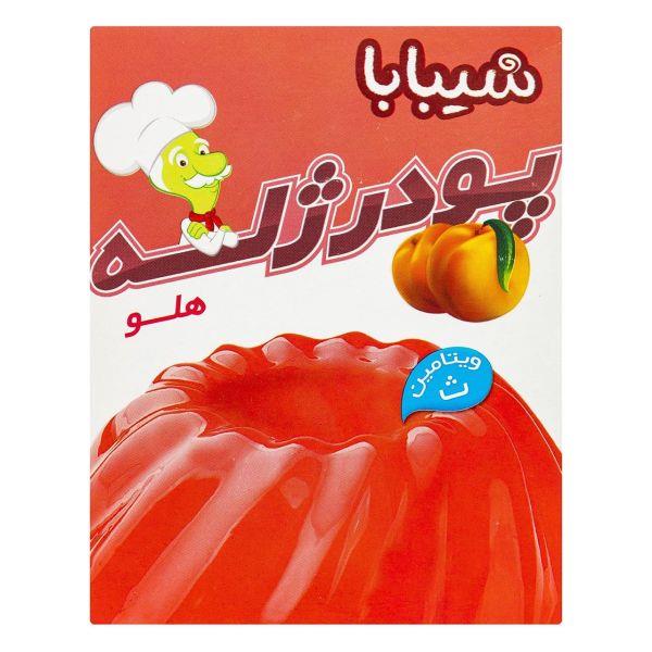 پودر ژله هلو شیبابا مقدار 100 گرم - پودر ژله هلو شیبابا مقدار 100 گرم
