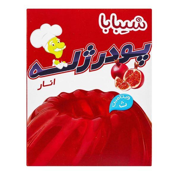 پودر ژله انار شیبابا مقدار 100 گرم - پودر ژله انار شیبابا مقدار 100 گرم