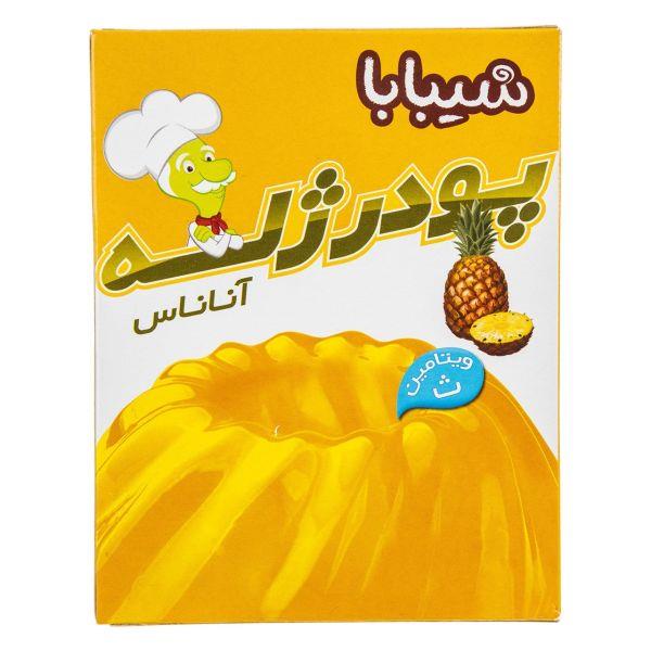 پودر ژله آناناس شیبابا مقدار 100 گرم - پودر ژله آناناس شیبابا مقدار 100 گرم