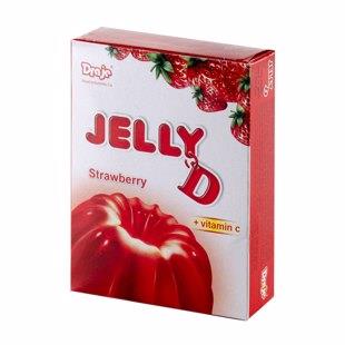 پودر ژله توت فرنگی 100g جلید - پودر ژله توت فرنگی 100 گرمی دراژه