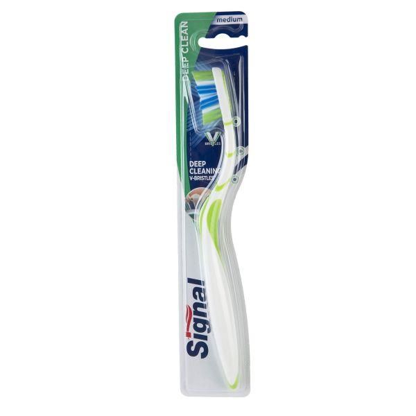 مسواک سیگنال مدل Deep Clean با برس متوسط - مسواک سیگنال مدل Deep Clean با برس متوسط