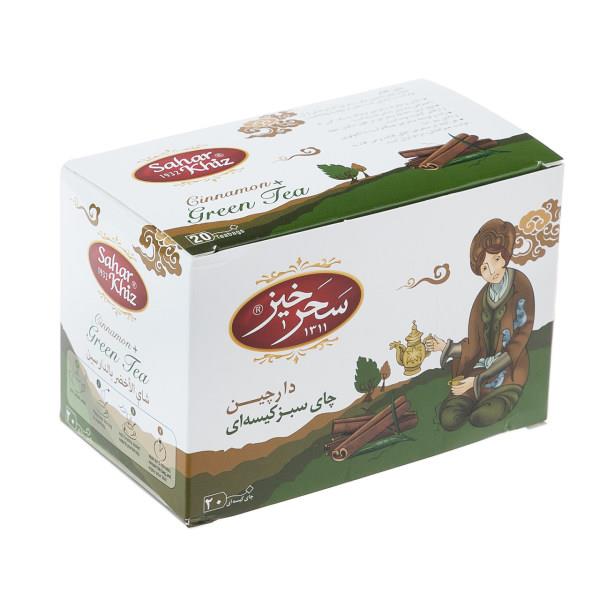 چای سبز کیسهای دارچین سحرخیز بسته 20 عددی - چای سبز کیسهای دارچین سحرخیز بسته 20 عددی