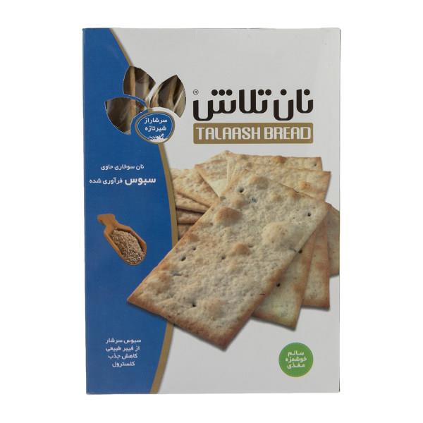 نان سوخاری حاوی سبوس فرآوری شده تلاش 400g - نان سوخاری حاوی سبوس فرآوری شده تلاش مقدار 400 گرم