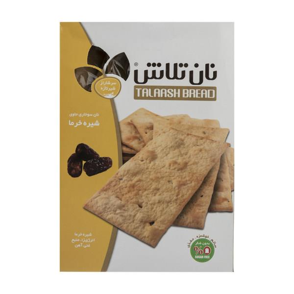 نان سوخاری حاوی شیره خرما تلاش مقدار 400 گرم - نان سوخاری حاوی شیره خرما تلاش مقدار 400 گرم
