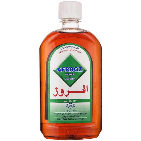 محلول ضدعفونی کننده سطوح افروز (AFROOZ) 500 MIL - محلول ضدعفونی کننده سطوح افروز مدل CLEANER حجم 500 میلی لیتر
