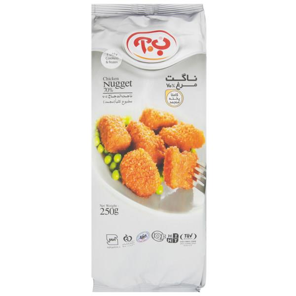 ناگت مرغ ب.آ مقدار 250 گرم - ناگت مرغ ب.آ مقدار 250 گرم