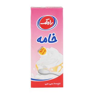 خامه صبحانه استریل 200g رامک - خامه صبحانه استریل 200 گرم رامک