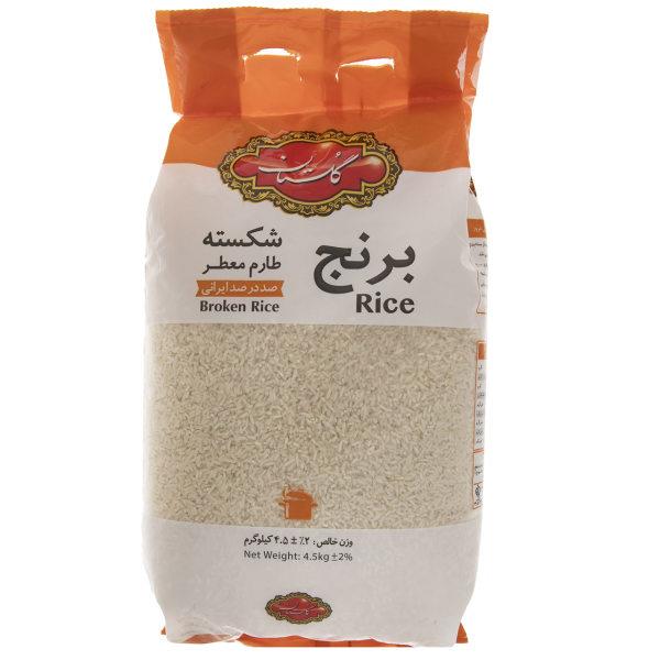 برنج شکسته طارم معطر گلستان مقدار 4.5 کیلوگرم - برنج شکسته طارم معطر گلستان مقدار 4.5 کیلوگرم