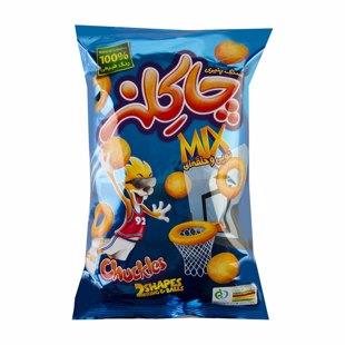 پفک پنیری میکس توپ و حلقه 60 گرم چاکلز - پفک پنیری میکس توپ و حلقه 60 گرم چاکلز