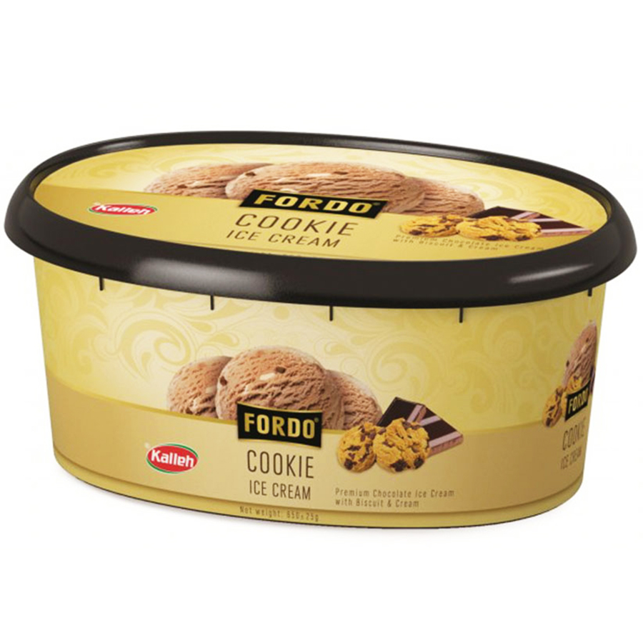بستنی پذیرایی فوردو کوکی 650g کاله - بستنی پذیرایی فوردو کوکی 650g کاله