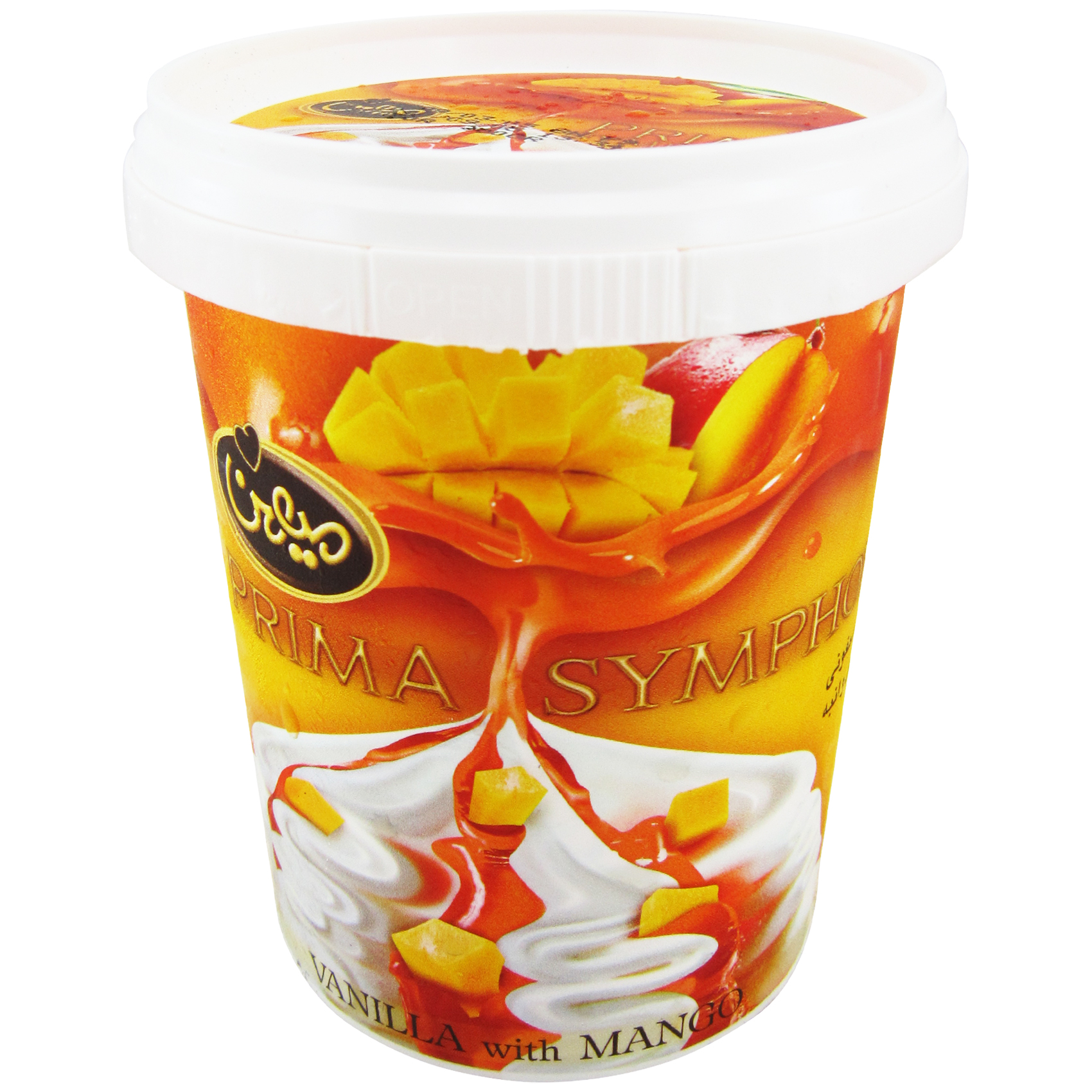 بستنی پریما سمفونی وانیل و انبه 350 گرم میهن - بستنی پریما سمفونی وانیل و انبه 350 گرم میهن