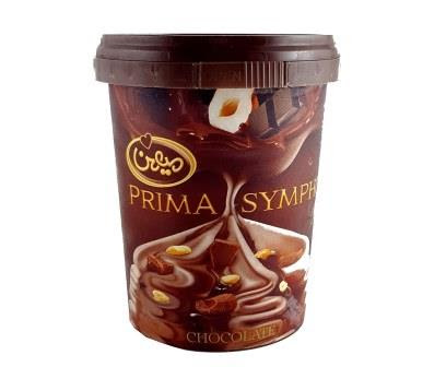 بستنی پریما سمفونی شکلاتی  350 گرم میهن - بستنی پریما سمفونی شکلاتی  350 گرم میهن