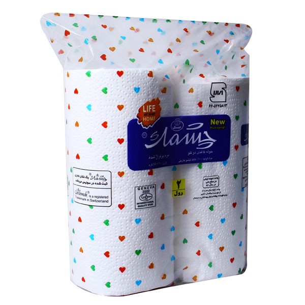 دستمال کاغذی حوله ای سه لایه 25*22 دوقلو چشمک - دستمال کاغذی حوله ای سه لایه 25*22 دوقلو چشمک