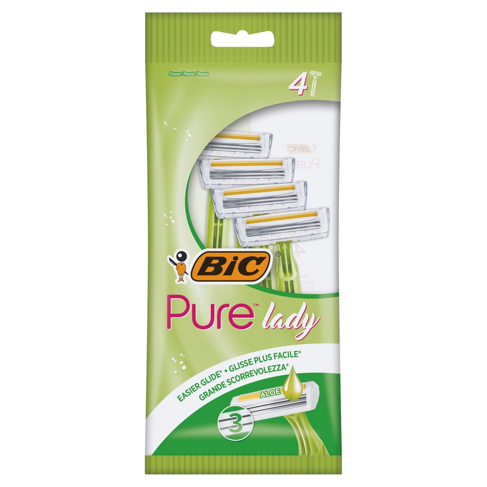 ژیلت اصلاح مخصوص بانوان 3 لبه 4 عددی بیک - ژیلت اصلاح مخصوص بانوان 3 لبه 4 عددی بیک