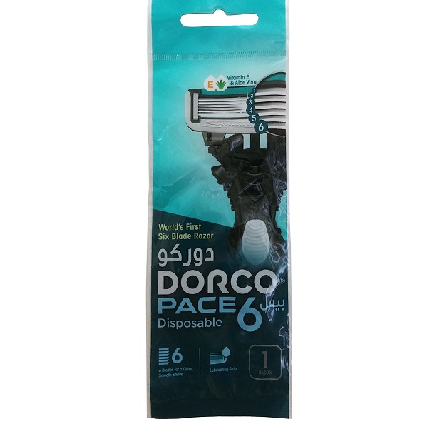 تیغ اصلاح مردانه مدل PACE6 تک عددی دورکو DORCO - تیغ اصلاح مردانه مدل PACE6 تک عددی دورکو DORCO
