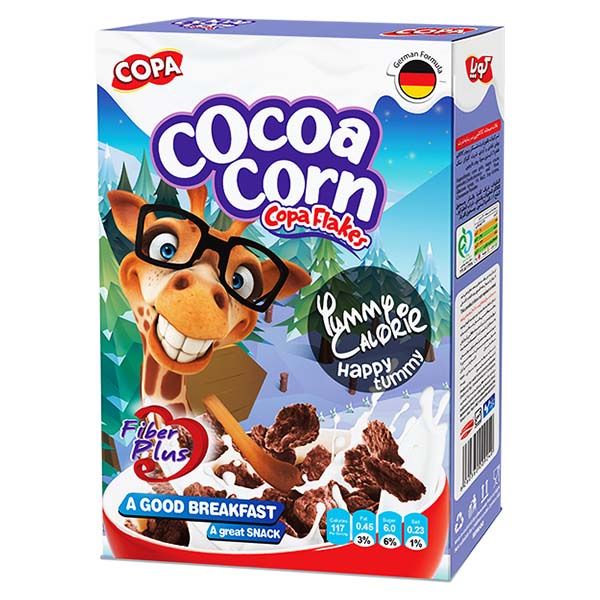 غلات صبحانه کاکائویی 300g بر پایه ذرت کوپا(COPA) - غلات صبحانه کاکائویی 300g بر پایه ذرت کوپا(COPA)