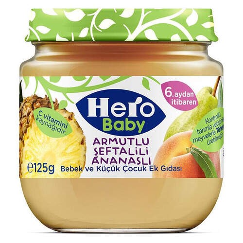 پوره چند میوه 125 گرم Hero Baby - پوره چند میوه 125 گرم Hero Baby