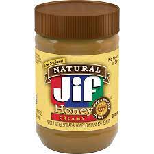 کره بادام زمینی جیف Jif مدل Honey Creamy - کره بادام زمینی جیف Jif مدل Honey Creamy