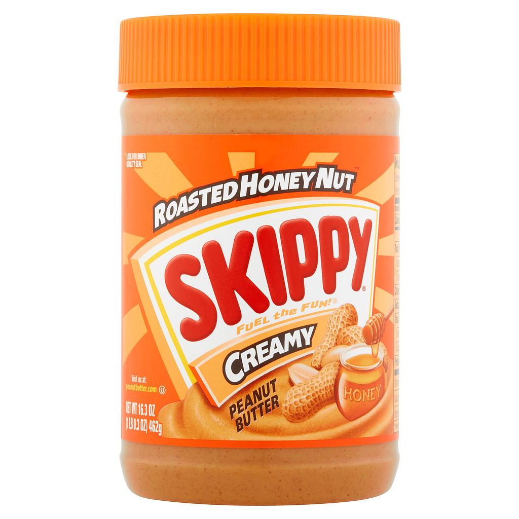 کره بادام زمینی کرمی عسلی اسکیپی SKIPPY - کره بادام زمینی کرمی عسلی اسکیپی SKIPPY