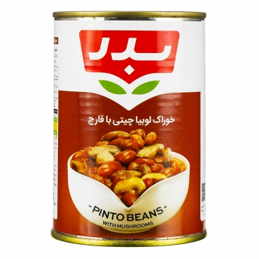 کنسرو لوبیا با قارچ 430 گرم بدر - کنسرو لوبیا با قارچ 430 گرم بدر