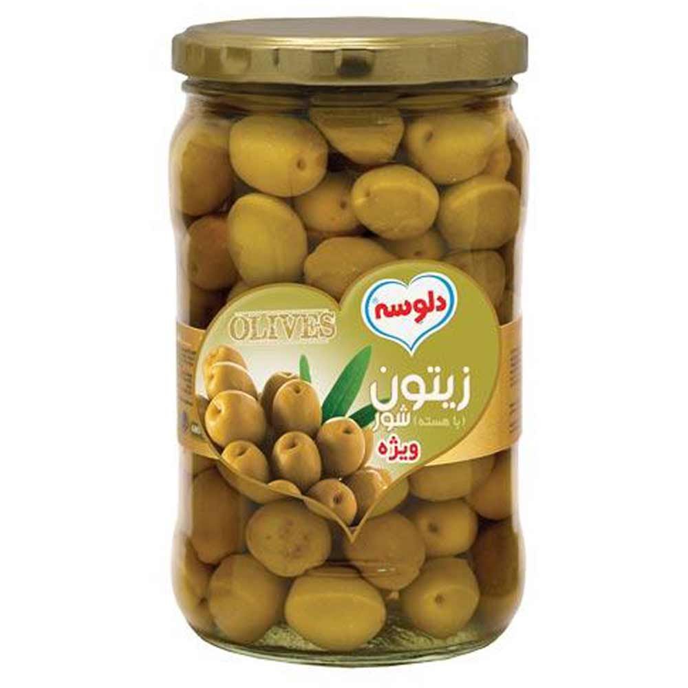 زیتون شور ویژه 680 گرم دلوسه - زیتون شور ویژه 680 گرم دلوسه
