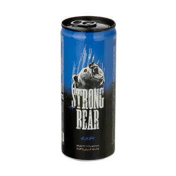 نوشابه انرژی زا بلوبری 250 میل STRONG BEAR - نوشابه انرژی زا 250 میل STRONG BEAR