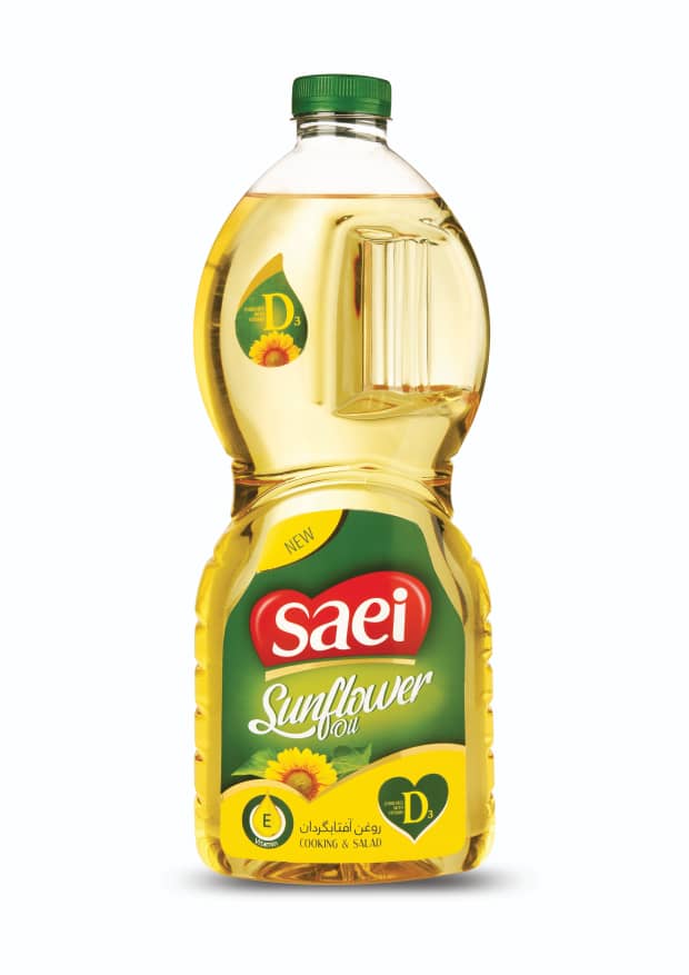 روغن مایع آفتاب گردان ویتامینه پخت و پز 1/8 ساعی - روغن آفتاب گردان 1/8 پخت و پز ساعی