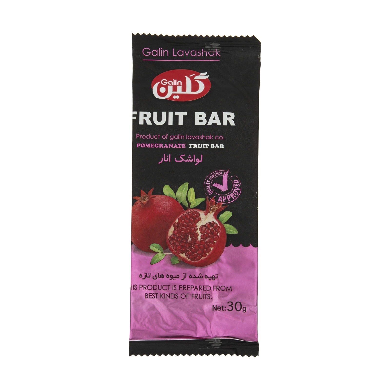 لواشک انار 30g گلین - لواشک انار 30 گرمی گلین