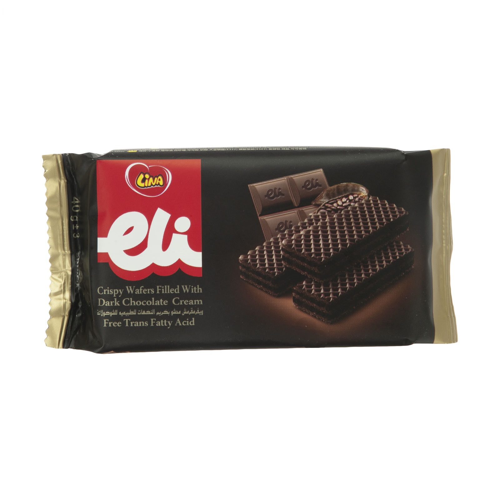 ویفر کاکائو 40 گرم لینا - ویفر کاکائو 40 گرم لینا